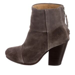 rag & bone Charcoal Suede Ankle Boots